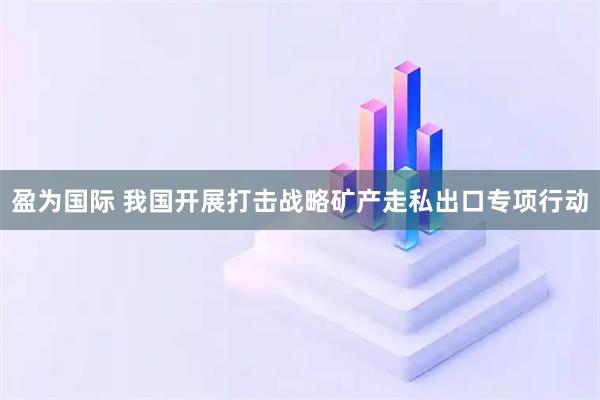 盈为国际 我国开展打击战略矿产走私出口专项行动